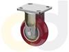 ZINC PLATED CASTERS - POLY ON ALUMINUM WHEELS