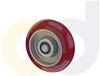 ZINC PLATED CASTERS - POLY ON ALUMINUM WHEELS