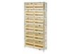 CHROME WIRE SHELVING UNITS WITH ULTRA BINS