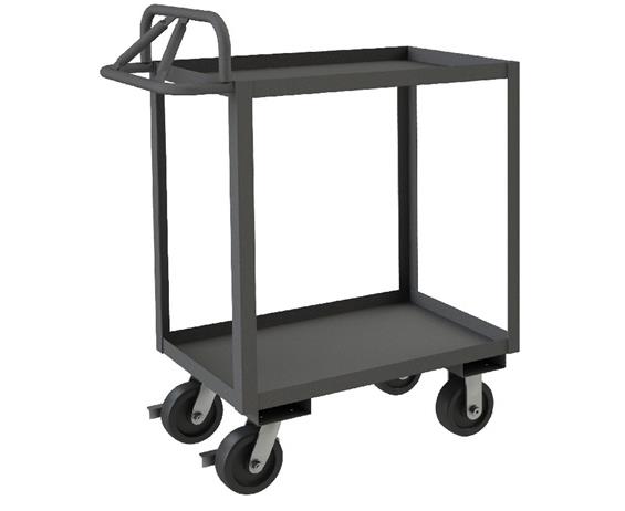 ROLLING STOCK CART WITH ERGONOMIC HANDLE
