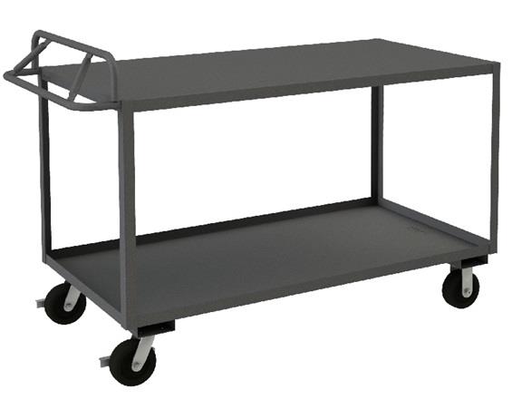 ROLLING STOCK CART WITH ERGONOMIC HANDLE