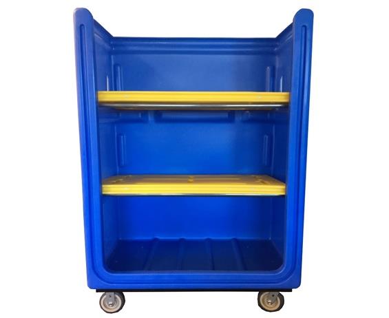 LAUNDRY TRUCK SHELF SYSTEM