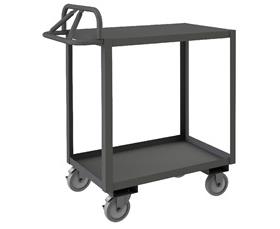 ROLLING STOCK CART WITH ERGONOMIC HANDLE