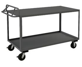 ROLLING STOCK CART WITH ERGONOMIC HANDLE