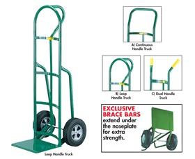 12&quot;D. REINFORCED NOSE PLATE HAND TRUCK 