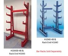 RACK ENDS AND EXTRA ARMS FOR HEAVY-DUTY BAR RACKS